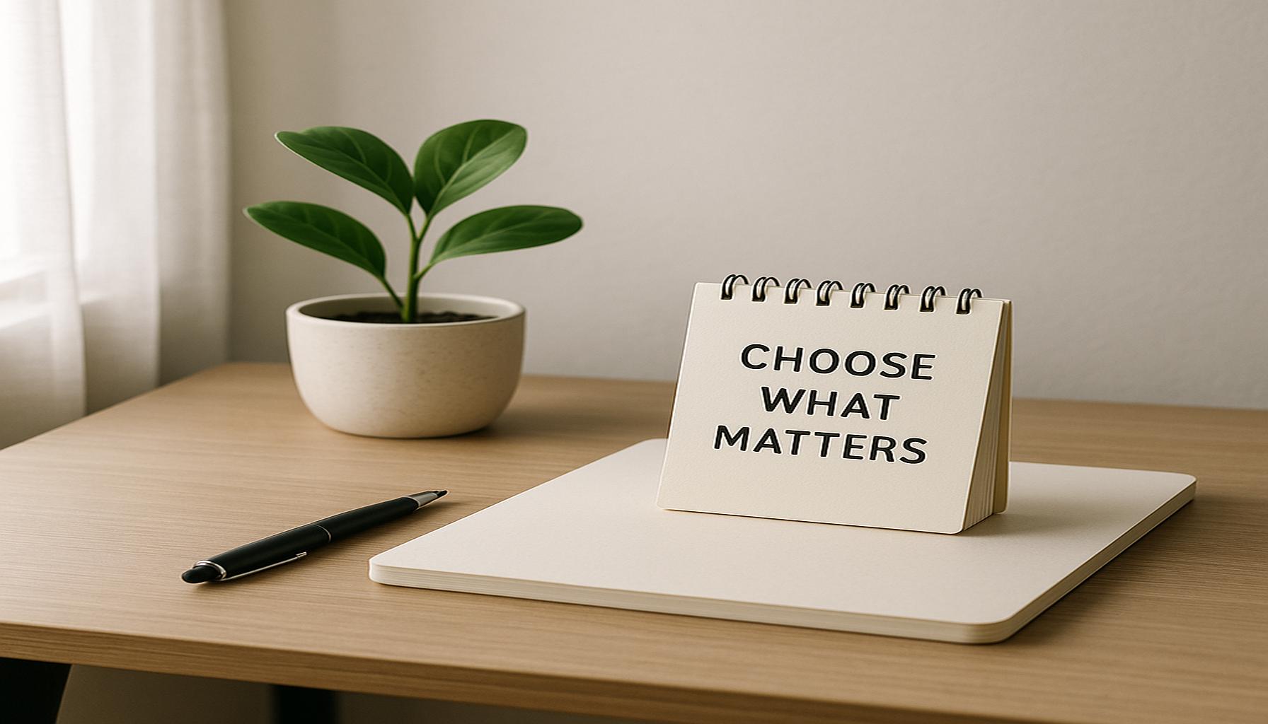 Minimalism and the Art of Prioritization: Selecting What Truly Matters
